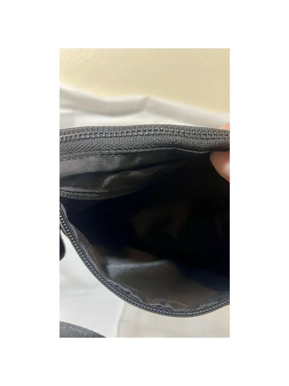 PanderEverywhere Nylon Messenger Bag fanny crossbody Black Onyx